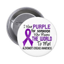 Signifie le monde à moi la maladie d'Alzheimer 2 Badge Avec Épingle