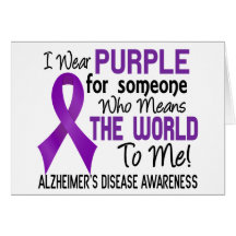 Signifie le monde à moi la maladie d'Alzheimer 2 Carte De Vœux