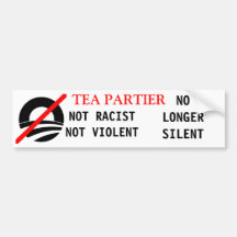 Silencieux non violent non raciste de Glenn Beck p Autocollants Pour Voiture