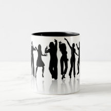 silhouette20dancing20people tasse à café