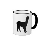 Silhouette d'alpaga mugs à café