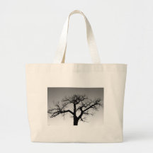 Silhouette d'arbre d'hiver sacs fourre-tout