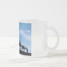 Silhouette de caravane de chameau mugs
