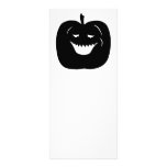 Silhouette de citrouille de Halloween. Noir Motif Pour Double Carte