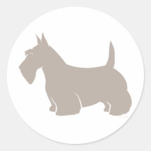 Silhouette de classique de Terrier d'écossais Autocollant