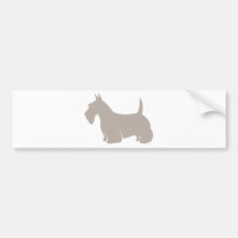 Silhouette de classique de Terrier d'écossais Adhésif Pour Voiture