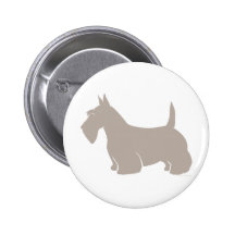 Silhouette de classique de Terrier d'écossais Badge