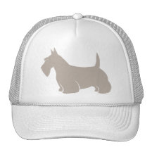Silhouette de classique de Terrier d'écossais Casquette De Camionneur