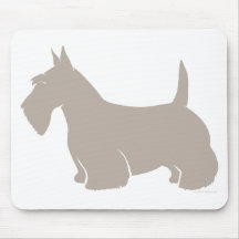 Silhouette de classique de Terrier d'écossais Tapis De Souris