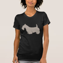Silhouette de classique de Terrier d'écossais T-shirt