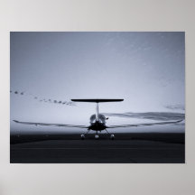 Silhouette de coucher du soleil de diamant poster