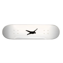 Silhouette de danse planches à roulettes customisées