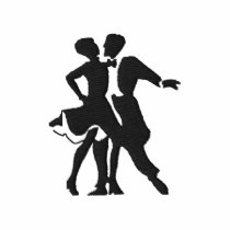 Silhouette de danse polos brodés
