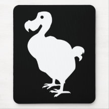 Silhouette de dronte tapis de souris