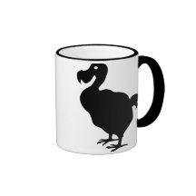 Silhouette de dronte tasse à café