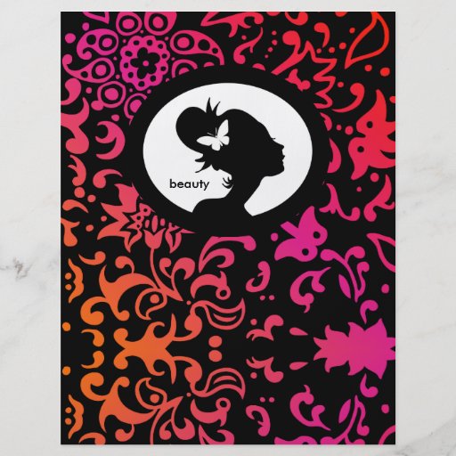 Silhouette de femme de papillon de salon d'insecte tract