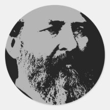 Silhouette de James Abram Garfield Autocollants