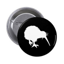 Silhouette de kiwi badges