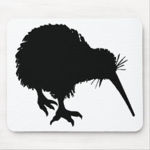 Silhouette de kiwi tapis de souris