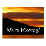 Silhouette de montagne ; Changement d'adresse Cartes Postales