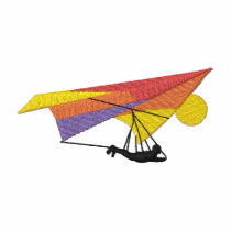 Silhouette de planeur de coup polos brodés