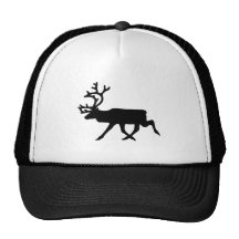 Silhouette de renne casquettes