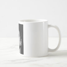 Silhouette de Ronald Reagan Tasse À Café