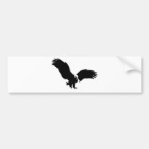 Silhouette d'Eagle chauve Autocollant Pour Voiture