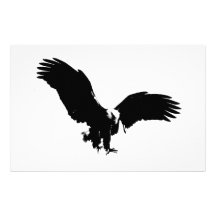 Silhouette d'Eagle chauve Papier À Lettre