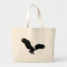 Silhouette d'Eagle chauve Sacs En Toile