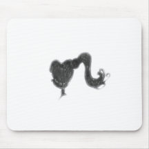 silhouette des années 50 tapis de souris