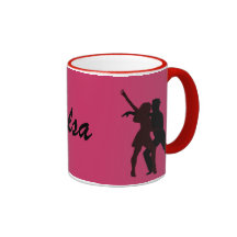 Silhouette des danseurs de Salsa Tasse À Café