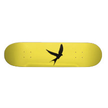 Silhouette d'hirondelle skateboards personnalisés