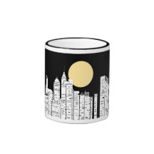 Silhouette d'horizon de New York Tasse