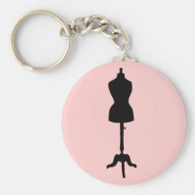 Silhouette II de forme de robe Porte-clés
