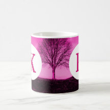 Silhouette imprimée par coutume de caféier de mono tasses à café