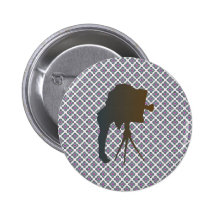 Silhouette photographe plus photographer pin's avec agrafe