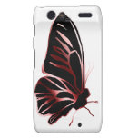 Silhouette RAZR de papillon d'effet de miroitement Étui Motorola Droid RAZR