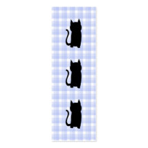 Silhouette se reposante de chat noir. Sur le contr Cartes De Visite Personnelles