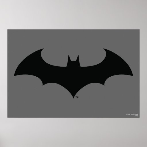 Silhouette simple de batte affiches