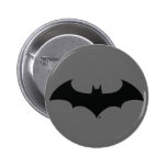 Silhouette simple de batte badges avec agrafe
