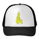 Silhouette tribale d'enfant de la femme W d'art de Casquettes