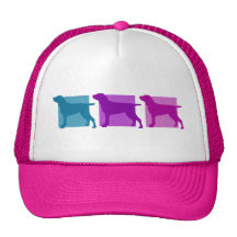 Silhouettes colorées de Bracco Italiano Casquettes De Camionneur