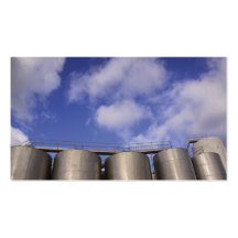 silo industriel de société d'entreposage de fabric modèles de cartes de visite