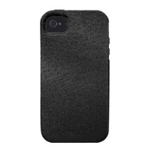 Simili cuir noir coque vibe iPhone 4