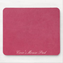 Simili cuir rose tapis de souris