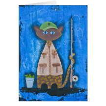 Simon, the Paisley Angler Greeting Cards