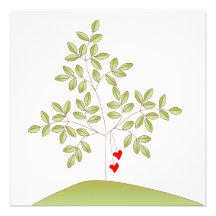 Simplement arbre d'amour - faites gagner la date invitations