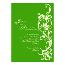 Simplicité élégante de do-it-yourself en émeraude  invitations personnalisées