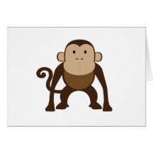 Singe Cartes De Vœux